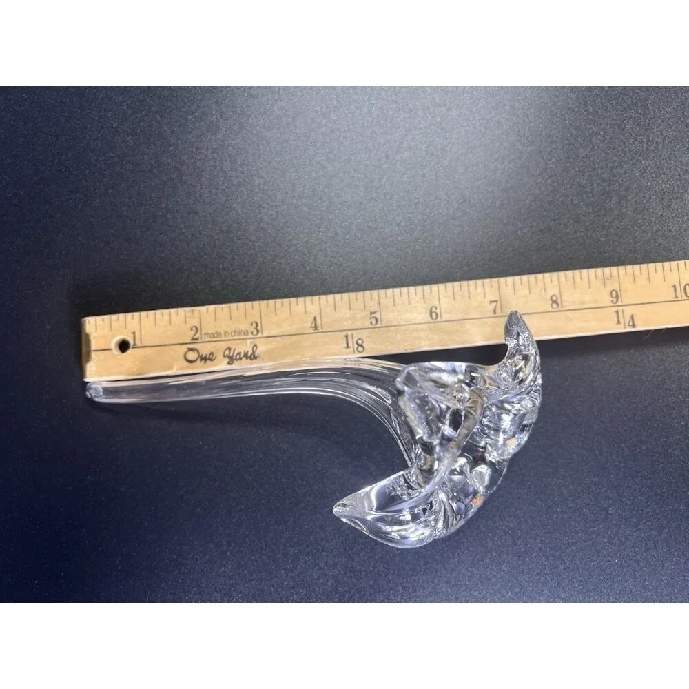 Flower Stem Bud Vase Glass or Lily Paperweight,‎ Elegant Vintage Centerpiece